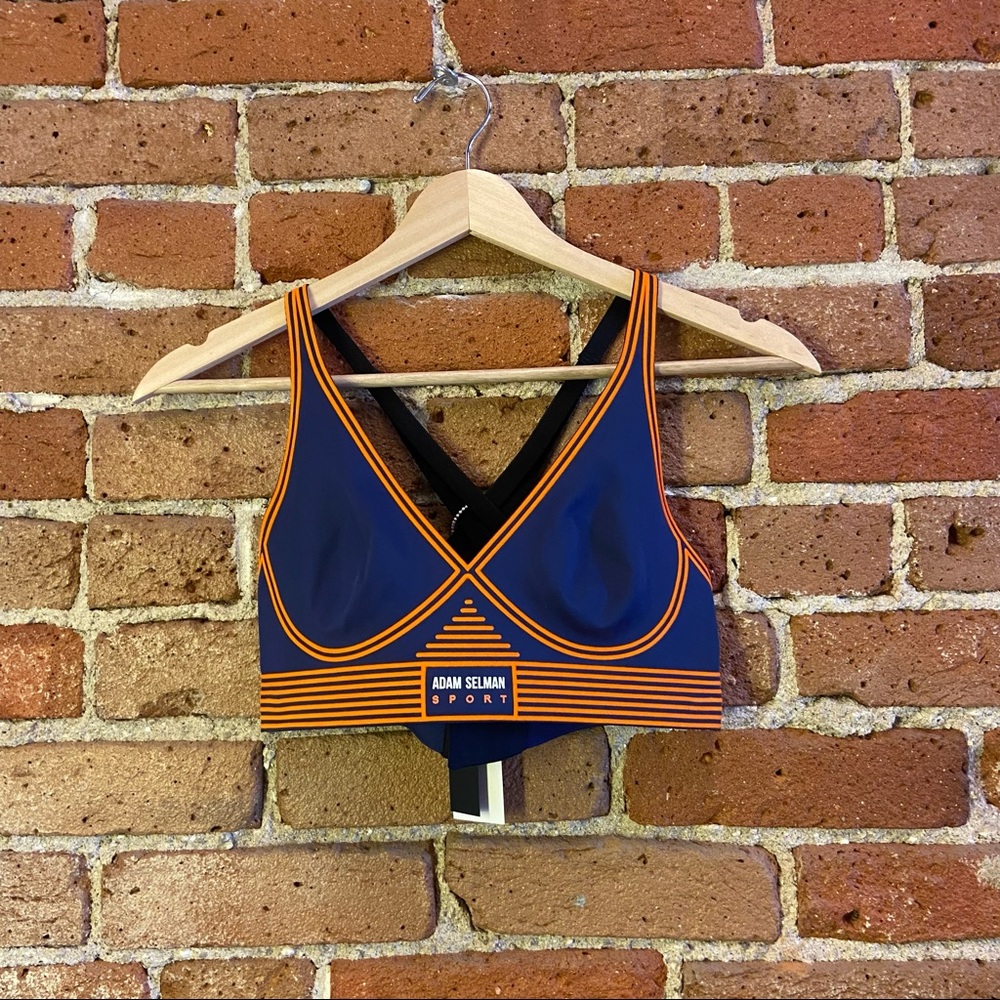 NWT Adam Selman Sport Bonded Active V-Neck Bra